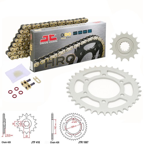 Gt125 supersport chain and - r,