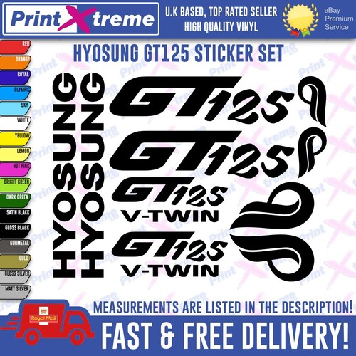 Hyosung gt125 decals stickers - hyosung, decals/stickers